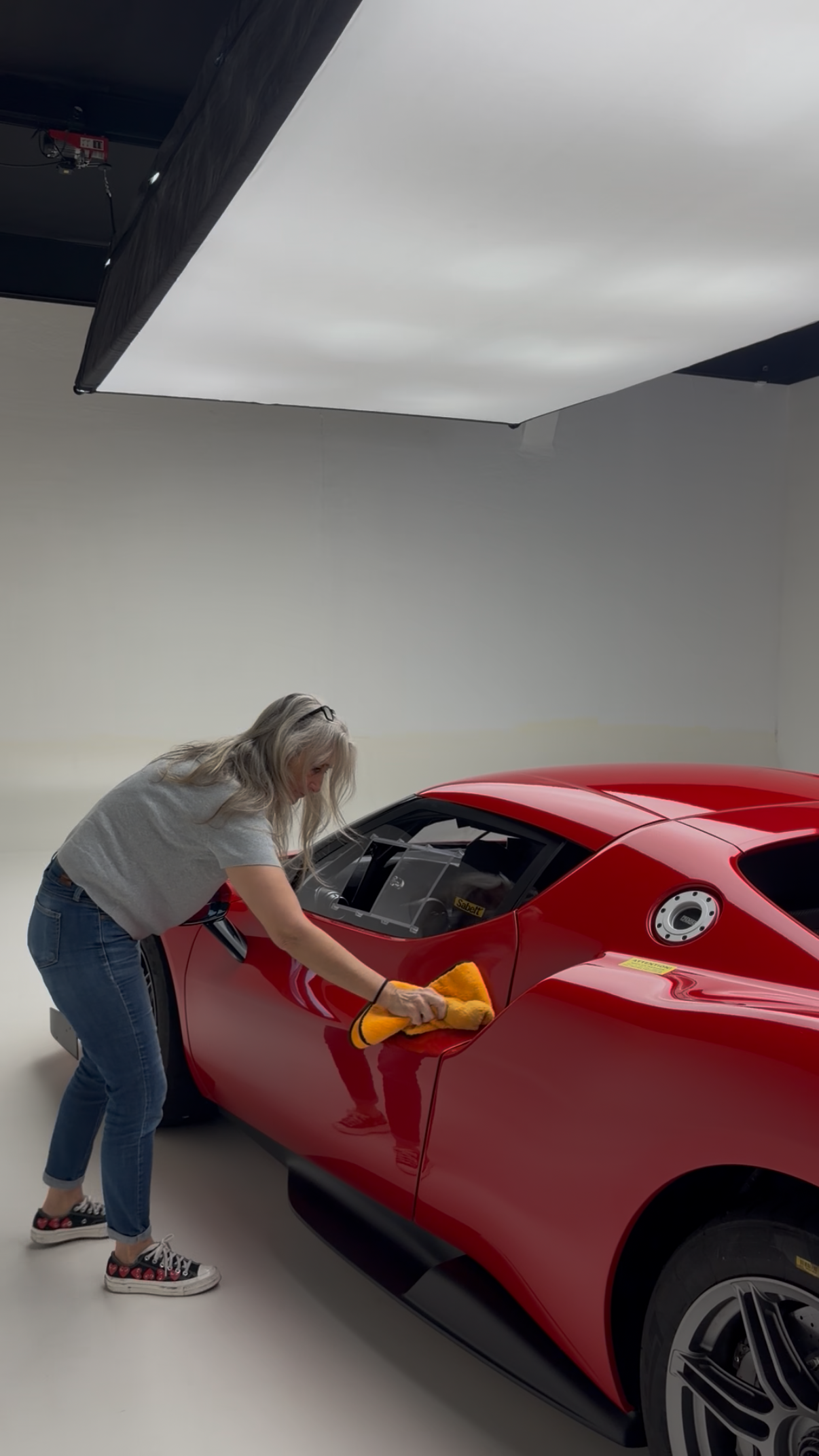 Detailing a collector car before its studio session